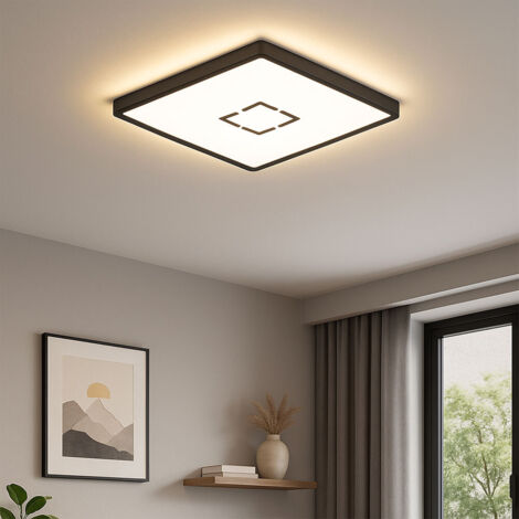 Plafoniera LED Free Briloner 29 x 29 cm 18W 4000K Nero