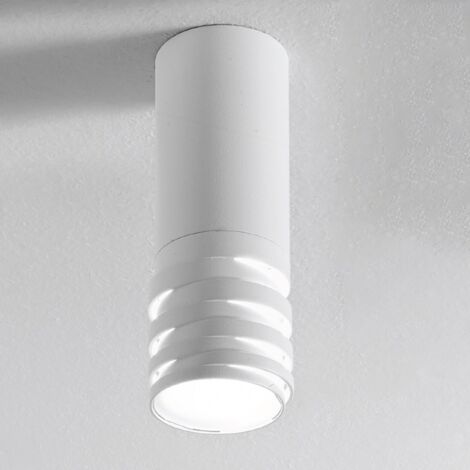 Plafoniera led gea luce emily p gu10 bianco lampada soffitto moderna