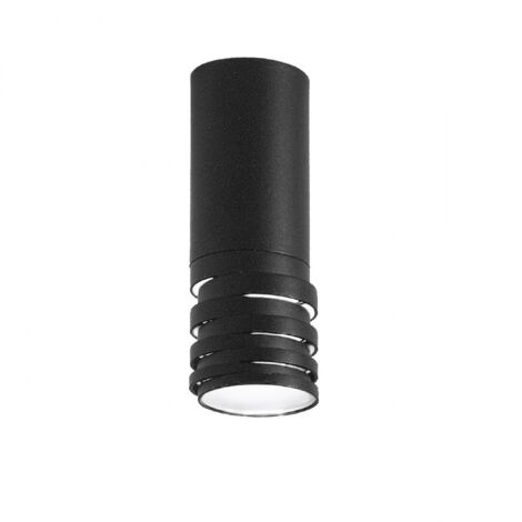 Plafoniera led gea luce emily p gu10 nero lampada soffitto moderna