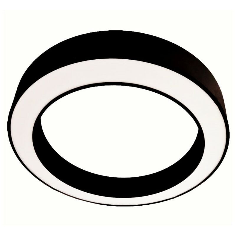 Plafoniera led gea luce flor pp nero 2100lm 3000°k...