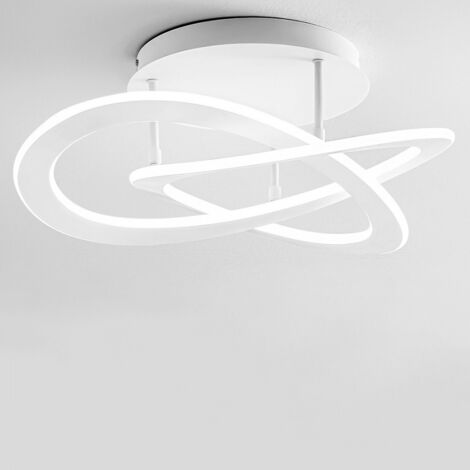 Plafoniera led gea luce yara pg c 50w led alluminio lampada soffitto moderna