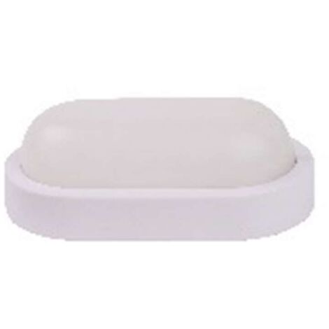 Plafoniera LED Impermeabile IP54 8W 600lm (40W) Ovale - Bianco Naturale 4500K
