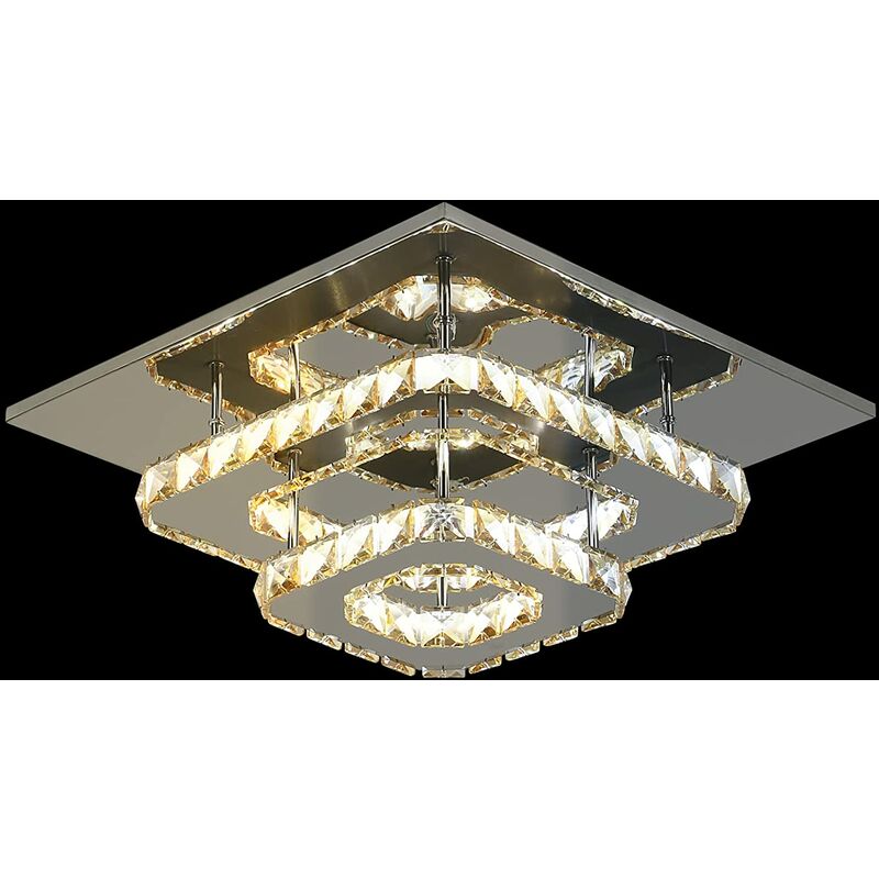 Plafoniera LED in Cristallo Moderno Dimmerabile