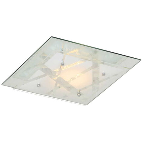 Plafoniera LED Italux Mertu bianca quadrata 12W 33,5cm
