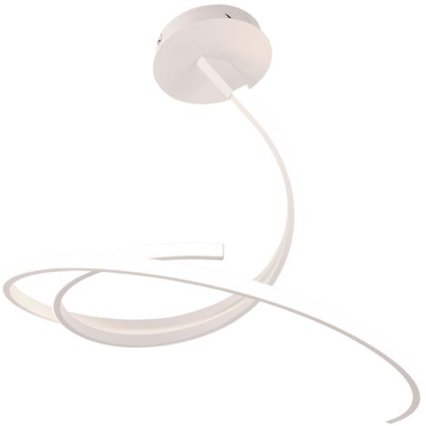 "Plafoniera LED KINETIC in alluminio bianco 40W con interruttore CCT"
