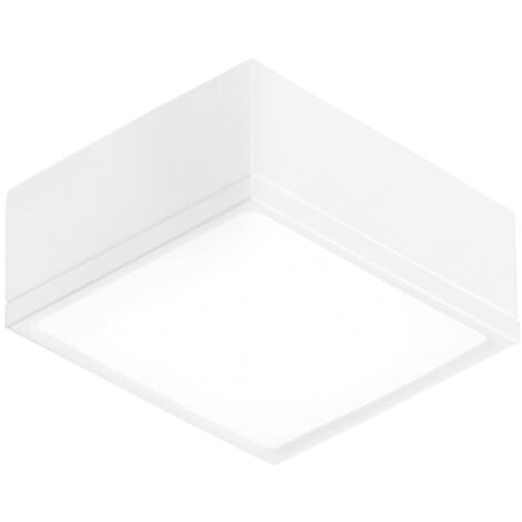"Plafoniera LED KLIO quadrata bianca 16W luce naturale 11 cm."