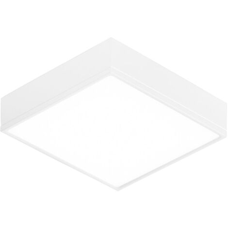 "Plafoniera LED KLIO quadrata bianca 36W luce naturale 21 cm."