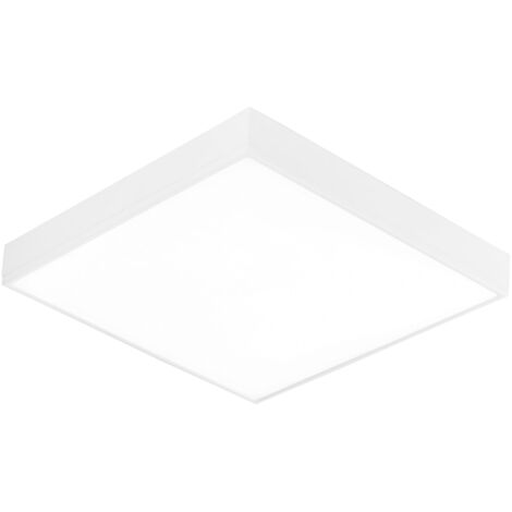 "Plafoniera LED KLIO quadrata bianca 64.8W 3000K (Luce calda) 40 cm."
