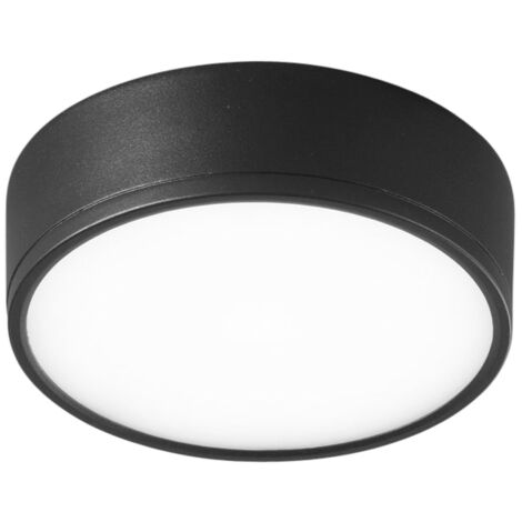 "Plafoniera LED KLIO rotonda nera 22W 4000K (Luce naturale) 17 cm."
