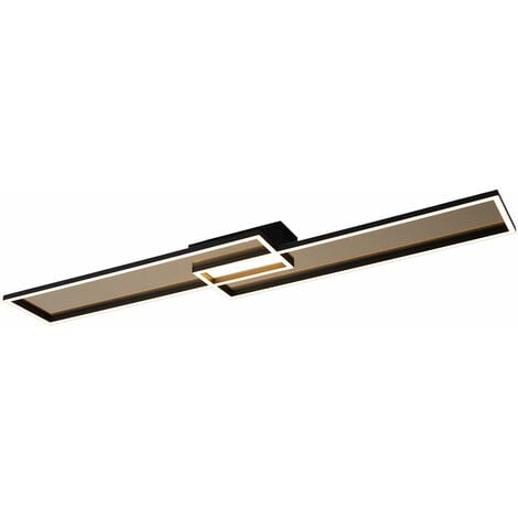 Plafoniera LED lampada da soffitto dimmerabile con telecomando lampada da soggiorno moderna, CCT, 1x LED 40W 1700Lm, L 110 cm