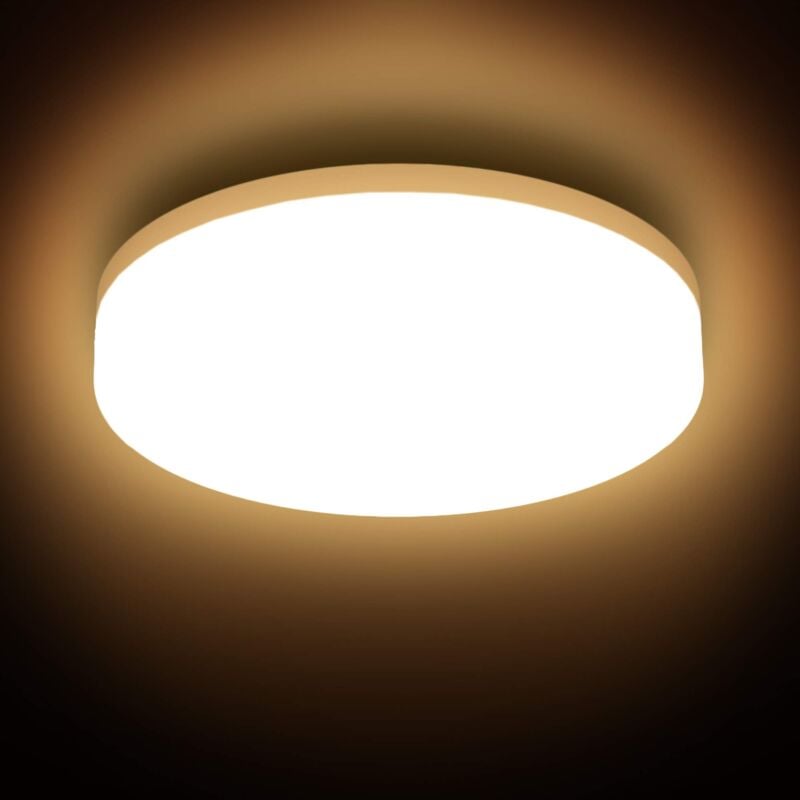 Image of B.k.licht - Plafoniera led, lampadario bagno a luce calda 3000K, led integrati 13W, 1500 Lm, lampada da soffitto resistente agli schizzi d'acqua