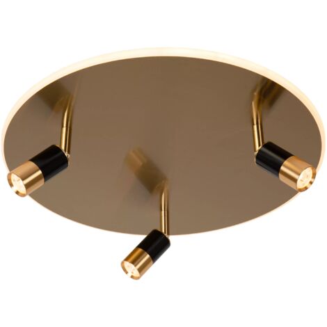 Plafoniera LED Lucide Jubel oro/nero 48cm 33W dimmerabile
