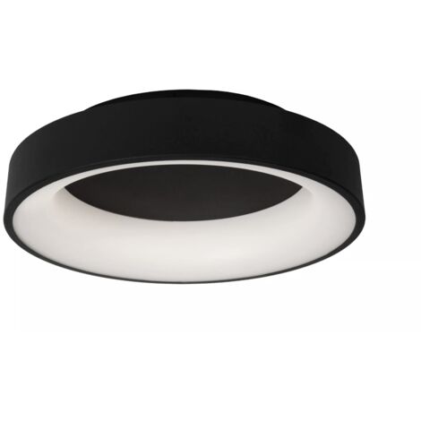 Plafoniera LED Lucide Mirage tonda 45cm nera 33W 2700K