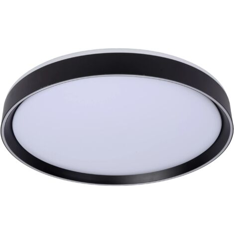 Plafoniera LED Lucide Nuria 50 cm 36W nera tonda dimmerabile