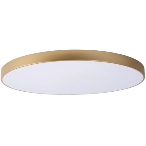 Plafoniera LED Lucide UNAR Ø80cm 80W oro tonda calda 2700K
