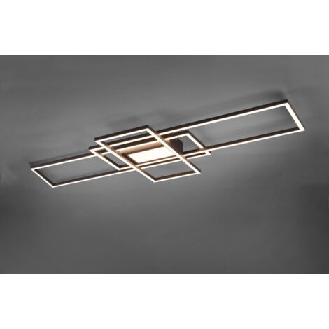 Plafoniera LED, metallo, antracite, L105 cm, Irvine