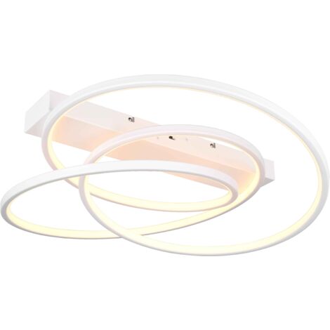 Plafoniera LED, metallo, bianco, D 65 cm, Darvin