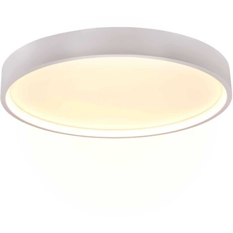 Plafoniera LED, metallo, bianco opaco, D45 cm, Doha