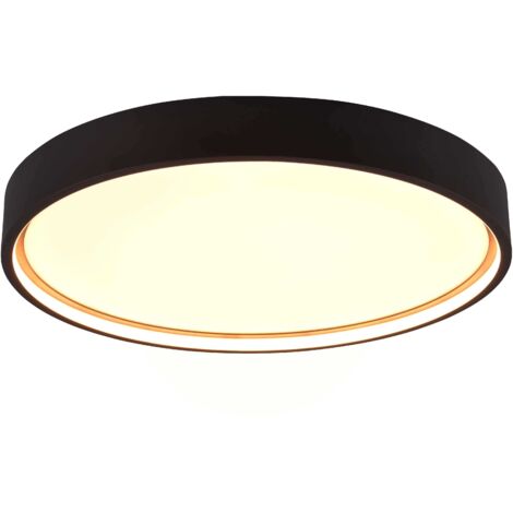Plafoniera LED, metallo, nero opaco, D45 cm, Doha