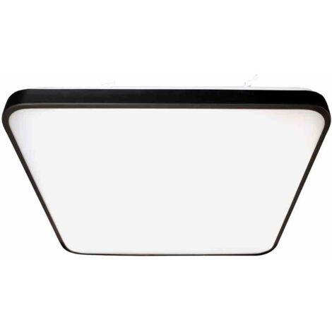 Plafoniera LED Milagro Fabio quadrata 37cm 23W nera