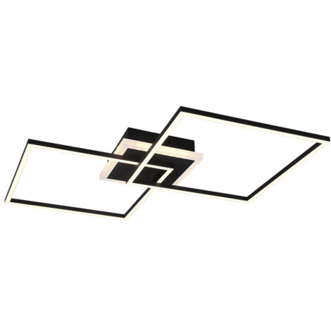Plafoniera LED moderna ARRIBO nera 61cm 29W 3250lm