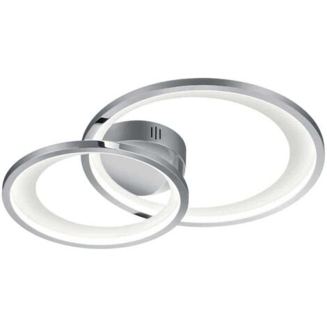 Plafoniera LED moderna Trio Granada argento 29W 3000K