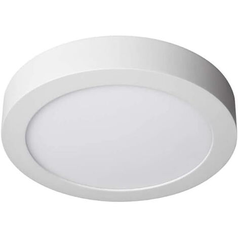 Plafoniera led montaggio esterno 12 watt cct tre colorazione di luce fredda calda naturale selezionabile