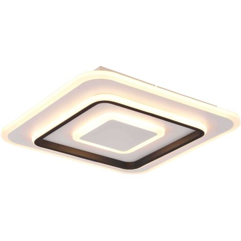 Plafoniera LED multifunzione, metallo, bianco opaco, L39 cm, Jora