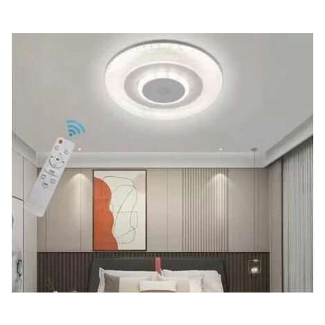 Plafoniera LED Musicale RGB Cassa Bluetooth da Soffitto 72W Dimmerabile Smart Speaker APP