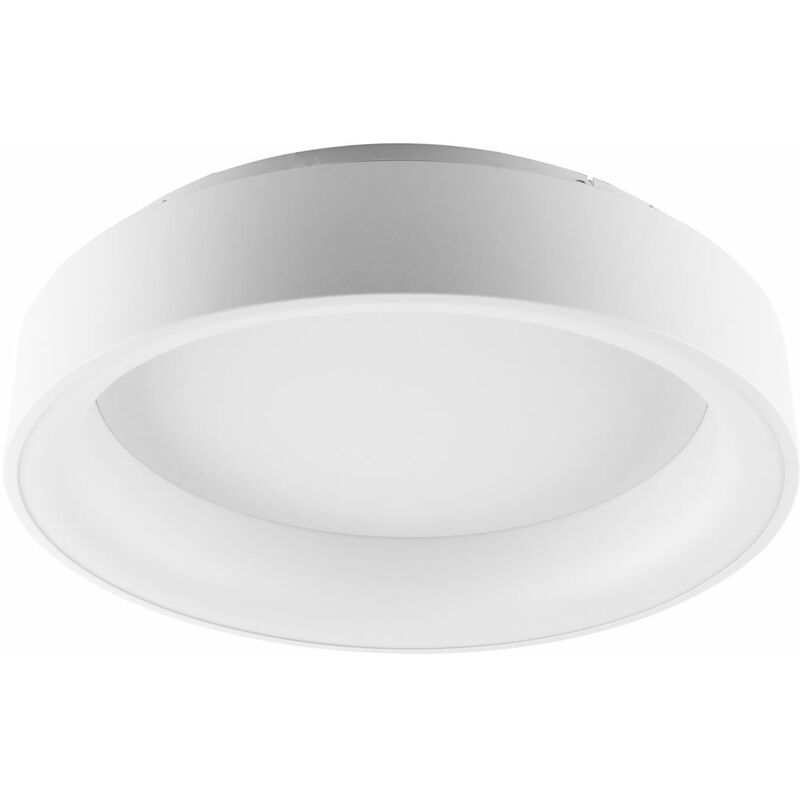 Image of Luce Ambiente E Design - Plafoniera led noah in alluminio bianco 60W con funzione cct 60 cm. - Bianco
