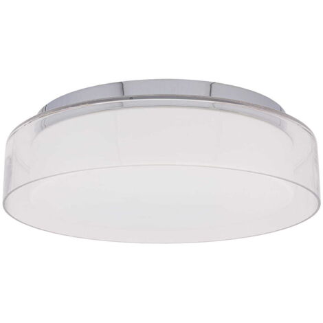 Plafoniera LED Nowodvorski PAN cromata vetro Ø35 IP44