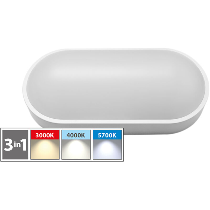 PLAFONIERA LED OVALE 'BV' 18W - 1600 lumen