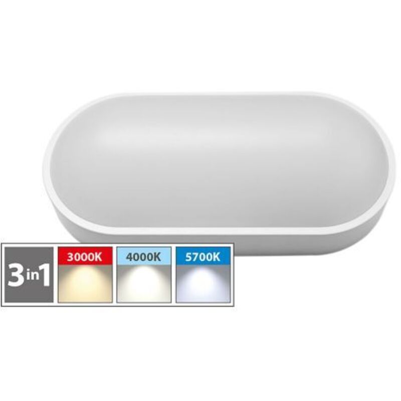 PLAFONIERA LED OVALE 'BV' 18W - 1600 lumen