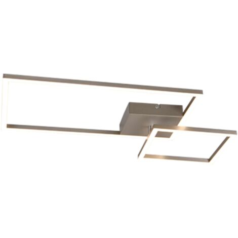 Plafoniera Led Padella Con Snodo 25W 4000K Acciaio