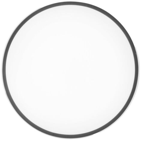 "Plafoniera LED PANGEA 22W in metallo nero con funzione CCT 41 cm."