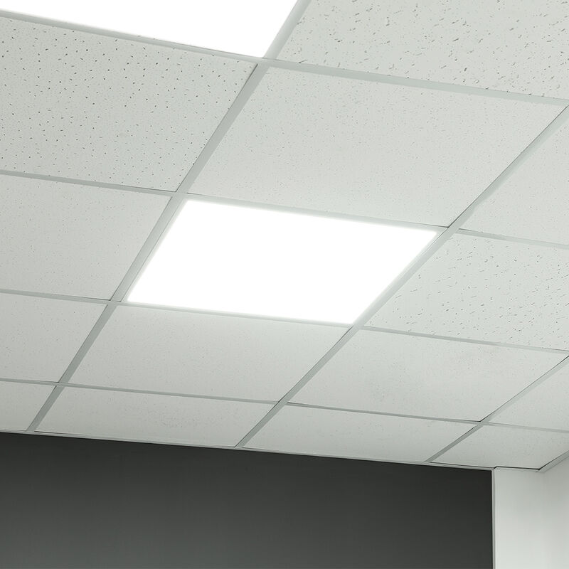 Image of Plafoniera led pannello lampada da soffitto griglia luminosa ufficio quadrata, pannello da incasso, 29W 3480lm 4000K bianco neutro, 62x62 cm
