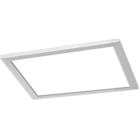 Plafoniera Led Parete Soffitto Quadrata Acciaio Bianco 30x30 cm Phoenix GD Trio
