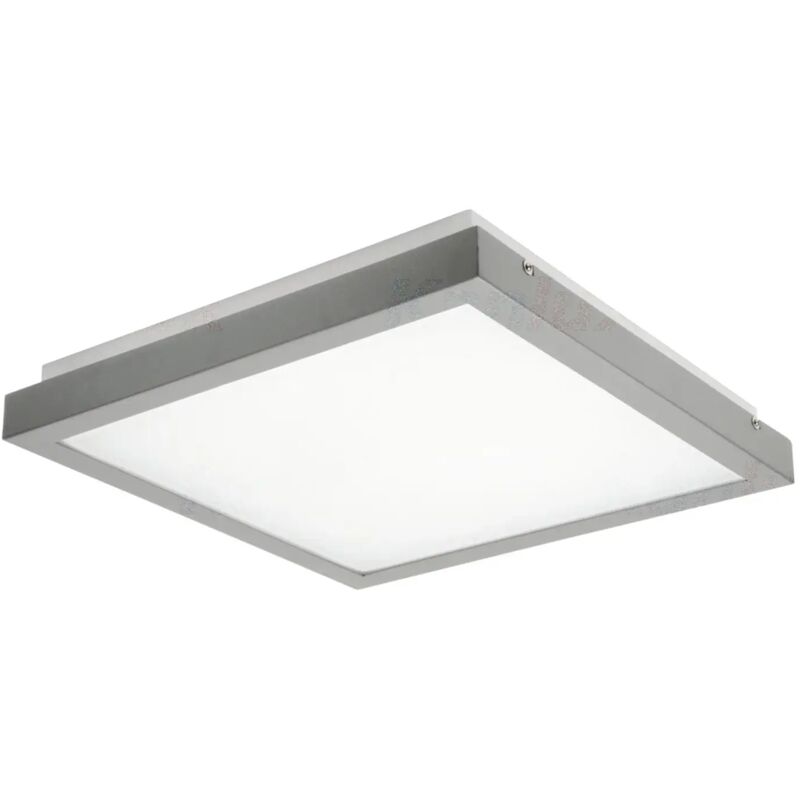 plafoniera led tybia led 38 watt grigio bianco naturale sensore di movimento D