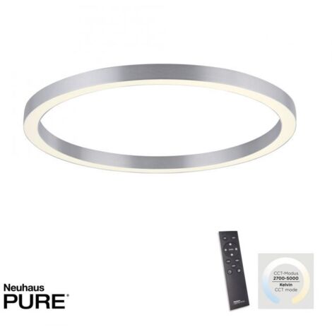 Plafoniera LED Paul Neuhaus Pure-Lines 42W 70cm alluminio