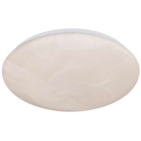 Plafoniera LED, plastica, alabastro, 28x6,5x28 cm, Umbria