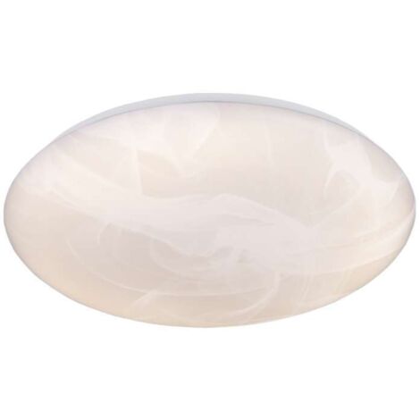 Plafoniera LED, plastica, alabastro, 38x7x38 cm, Umbria