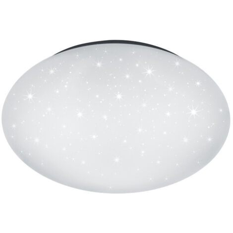Plafoniera LED, plastica, bianco, 37x8,5x37 cm, Paolo