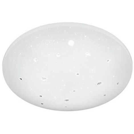 Plafoniera LED, plastica, bianco, 50x12x50 cm, Achat