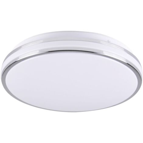 Plafoniera LED Polux Orbit 38cm 24W 4000K cromo bianco
