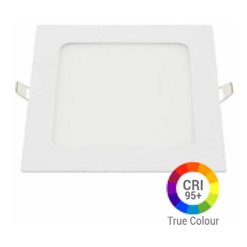 12W quadrato led soffitto extra IRC95 Piastra recessibile - Bianco Giorno 6000K