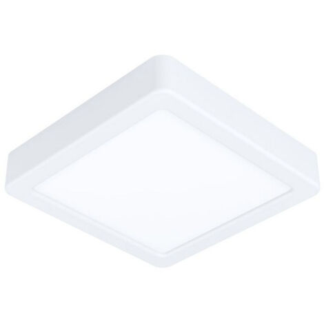 Plafoniera Led Quadrata Bianca da Cucina Moderna Fueva 5 Eglo - Formato: 11W - Luce Naturale
