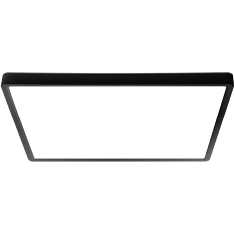 Plafoniera LED quadrata nero/bianco 24W Bastia Italux