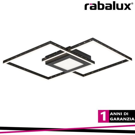 Plafoniera LED Rabalux Casimir nero opaco 57cm 40W