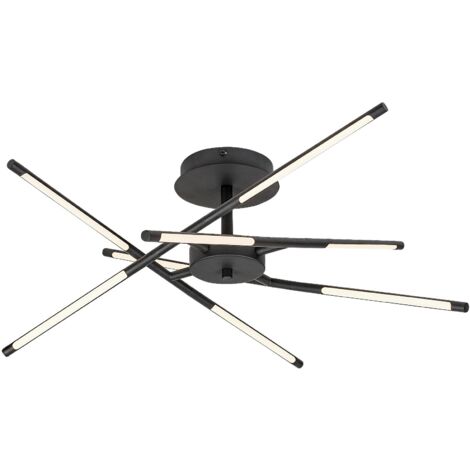 Plafoniera LED Rabalux Henli moderna nera 30W 76cm