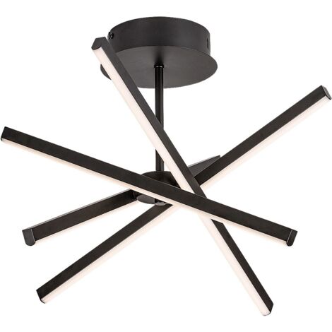 Plafoniera LED Rabalux Matilde nera 30W aste orientabili